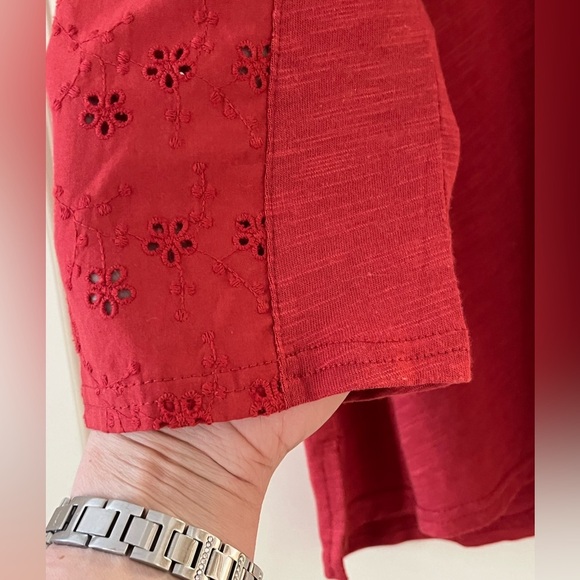 NWT Nine West Jeans brand Henley Style 3/4 Sleeve Women’s size Small - Picture 7 of 16